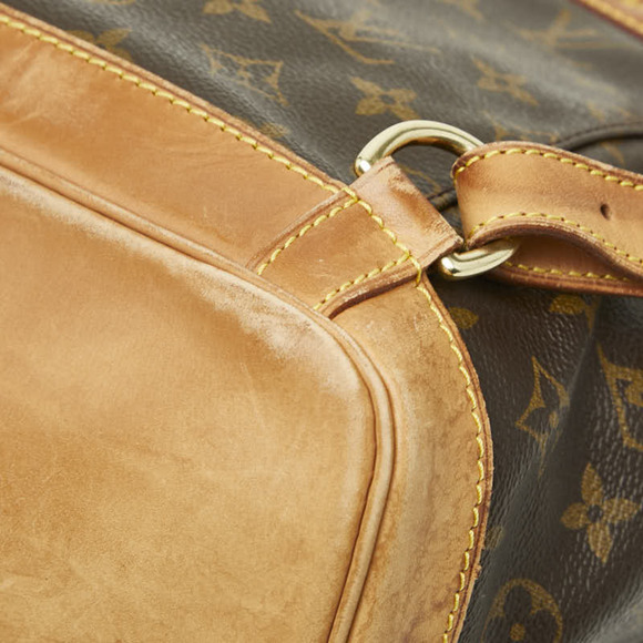 LOUIS VUITTON Authentic Brown Monogram Leather Backpack main image 9